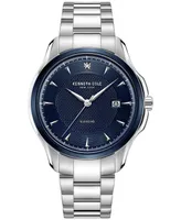 Kenneth Cole New York Men's Diamond Accent Stainless Steel Bracelet Watch 42mm