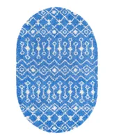 Closeout! Bayshore Home Lattisse Casa Shag LCS01 7'10" x 10' Oval Area Rug