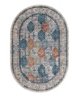 Bayshore Home Dolores DOL05 5'3" x 8' Oval Area Rug