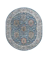 Bayshore Home Melvil MEL02 7'10" x 10' Oval Area Rug