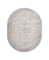 Bayshore Home Aquidneck AQU02 7'10" x 10'2" Oval Area Rug