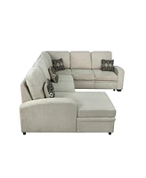 Serta Mae Sectional Sofa with Power and Usb Ports