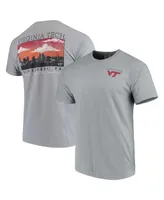 Men's Gray Virginia Tech Hokies Team Comfort Colors Campus Scenery T-shirt