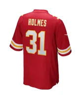 Men's Nike Priest Holmes Red Kansas City Chiefs Game Retired Player Jersey