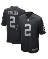 Men's Nike Daniel Carlson Black Las Vegas Raiders Game Player Jersey