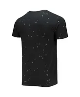 Men's Original Retro Brand Black Bethune-Cookman Wildcats Bleach Splatter T-shirt