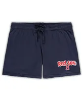 Women's Concepts Sport Navy Boston Red Sox Plus Cloud Tank Top and Shorts Sleep Set