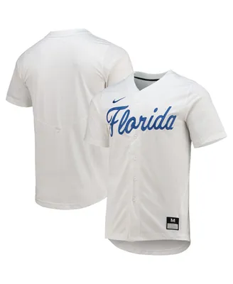 Men's Nike White UConn Huskies Replica Full-Button Baseball Jersey