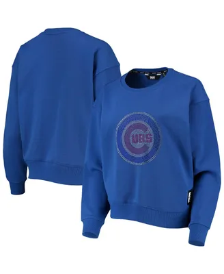 Women's Dkny Sport Royal Chicago Cubs Carrie Pullover Sweatshirt