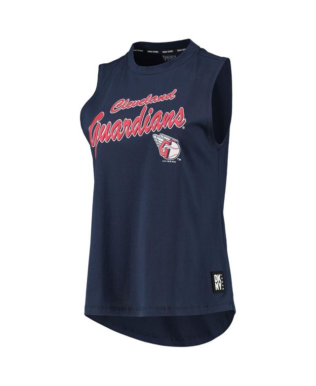 Women's Dkny Sport Navy Cleveland Guardians Marcie Tank Top