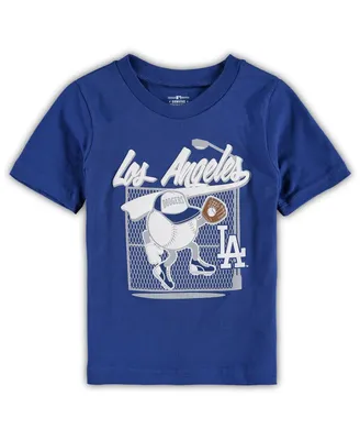 Toddler Boys and Girls Royal Los Angeles Dodgers On the Fence T-shirt