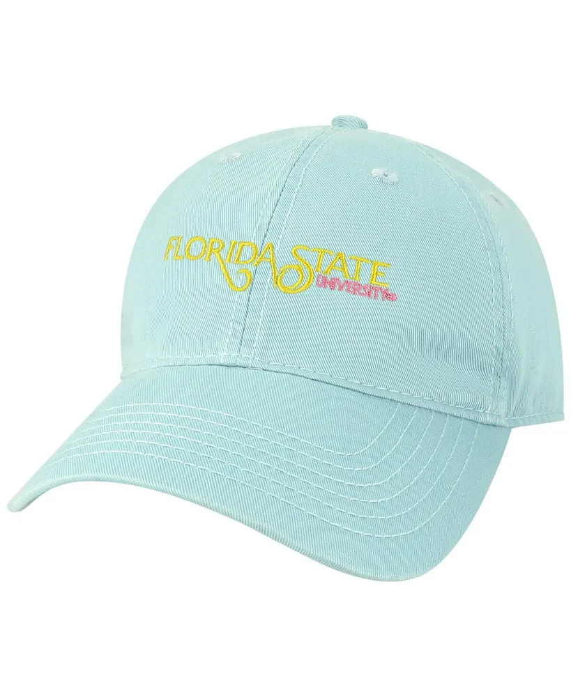 Men's League Collegiate Wear Teal Florida State Seminoles Beach Club Waves Relaxed Twill Adjustable Hat