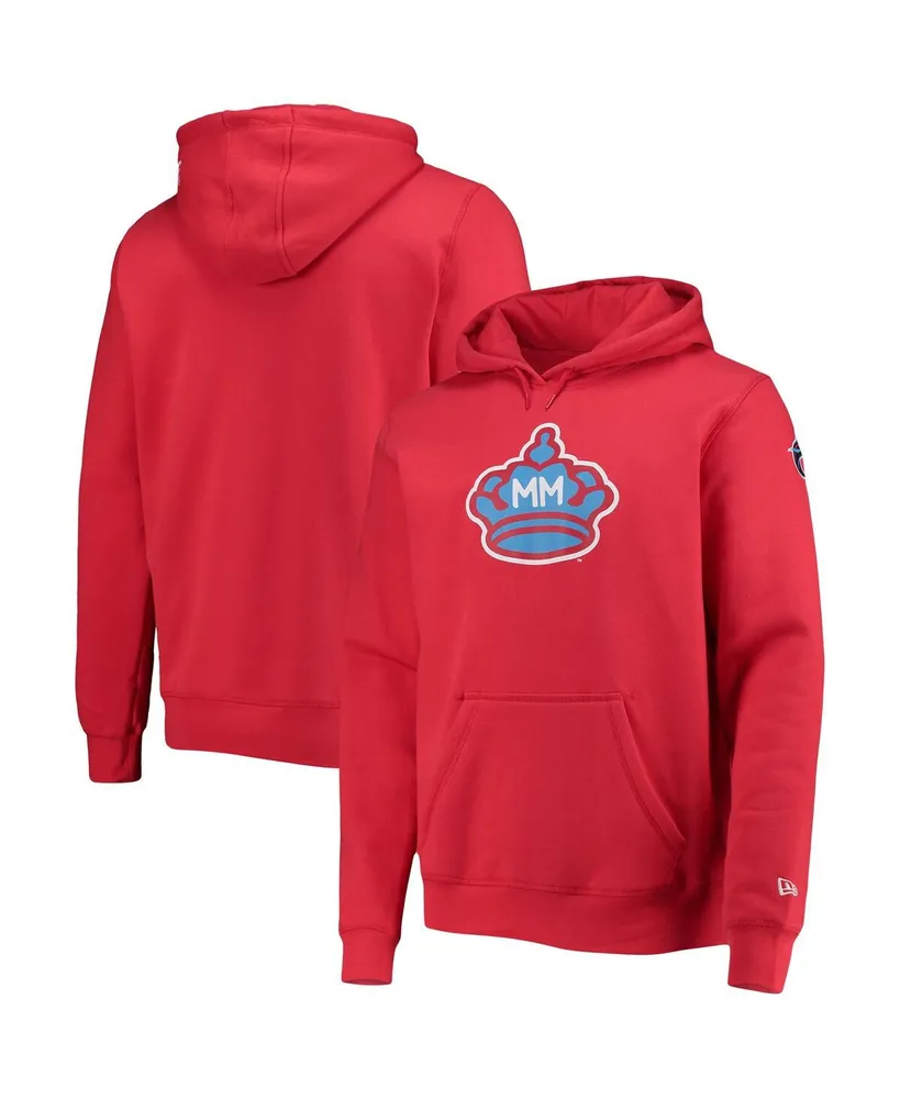 Men's Nike Red Los Angeles Angels City Connect Short Sleeve Pullover Hoodie Size: Medium