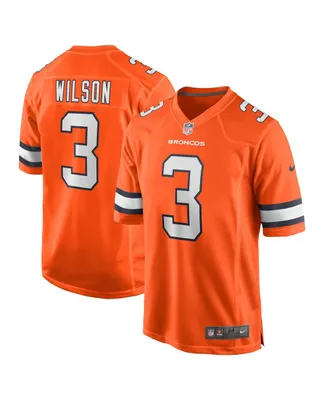 Big Boys Nike Russell Wilson Orange Denver Broncos Alternate Game Jersey