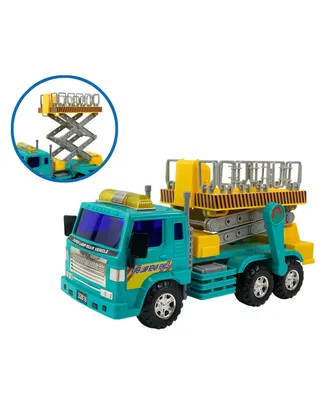 Mag-Genius Medium Duty Friction Powered Lift Bucket Truck Toy