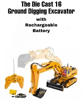 Mag-Genius Die Cast 15 Channel Rc Fully Functional Excavator Toy