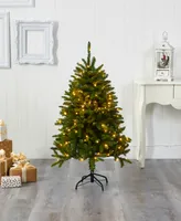 Sierra Spruce Natural Look Artificial Christmas Tree with Lights, 48"