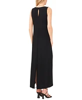 Vince Camuto Women's Crewneck Back Keyhole Sleeveless Dress