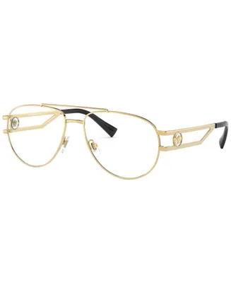 Versace VE1269 Men's Pilot Eyeglasses - Gold