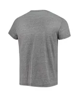 Men's Original Retro Brand Heathered Gray Charlotte Fc Area Code Tri-Blend T-shirt