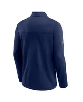 Men's Fanatics Navy Washington Capitals Authentic Pro Travel and Training Quarter-Zip Jacket