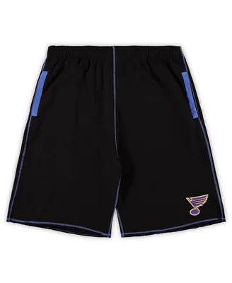 Men's Black St. Louis Blues Big and Tall French Terry Shorts