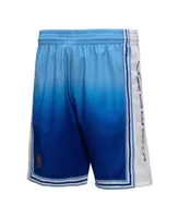 Men's Mitchell & Ness Light Blue and Los Angeles Lakers 1996/97 Hardwood Classics Fadeaway Reload 3.0 Swingman Shorts