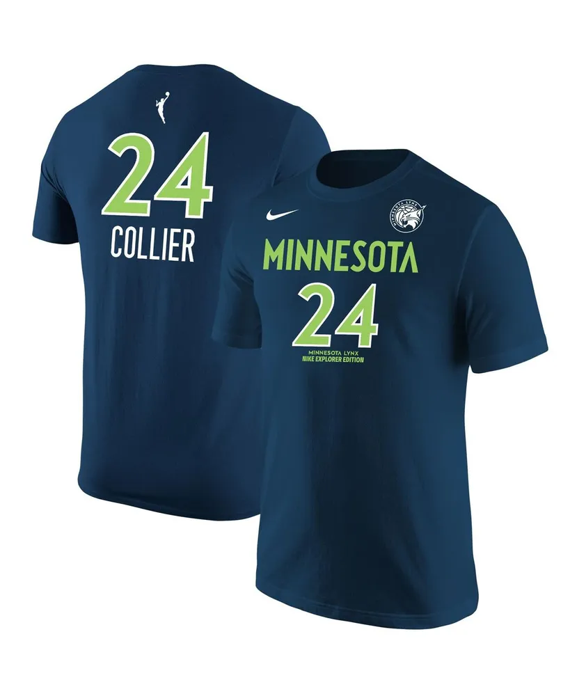 Men's Nike Napheesa Collier Navy Minnesota Lynx Explorer Edition Name Number T-shirt