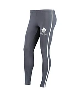 Women's Concepts Sport White, Charcoal Toronto Maple Leafs Sonata T-shirt and Leggings Set