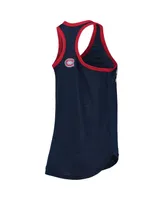 Women's G-iii Sports by Carl Banks Navy Montreal Canadiens Showdown Slub Racerback Tank Top