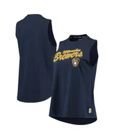 Women's Dkny Sport Navy Milwaukee Brewers Marcie Tank Top