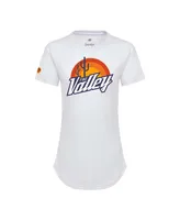 Women's Sportiqe White Phoenix Suns 2021/22 City Edition Phoebe T-shirt