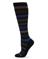 Men's Striped Nylon Compression Socks