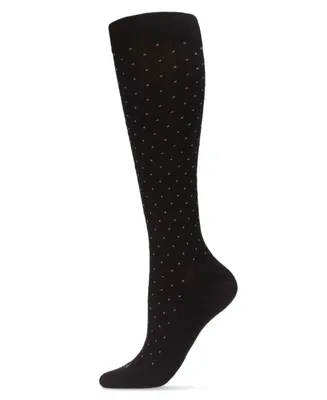 Men's Swiss Dot Cotton Compression Socks