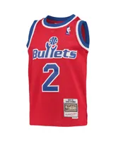 Big Boys Mitchell & Ness Chris Webber Red Washington Bullets 1994-95 Hardwood Classics Swingman Jersey