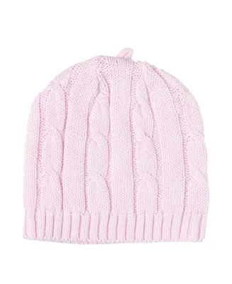 Baby Girls Cable Knit Beanie Hat