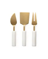 Thirstystone Gold Cheese Tools with Handles Set, 3 Pieces