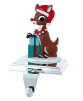 Kurt Adler Rudolph The Red Nose Reindeer with Presents Stocking Holder