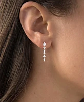 Multi Shape Dangling Earrings in Sterling Silver