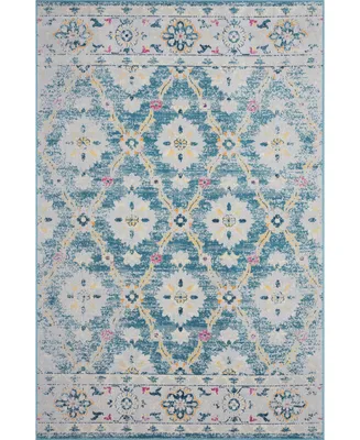 Closeout! Lr Home Heirloom HRL81460 7'9" x 9'9" Area Rug - Silver
