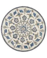 Lr Home Radiance RDC54090 6' x 6' Round Area Rug