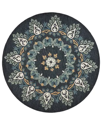 Lr Home Radiance RDC54097 6' x 6' Round Area Rug