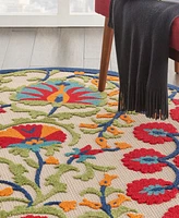 Nourison Home Aloha ALH20 4' x 4' Round Outdoor Area Rug