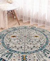 Amer Rugs Montana Dyanne 7'6" x 7'6" Round Area Rug