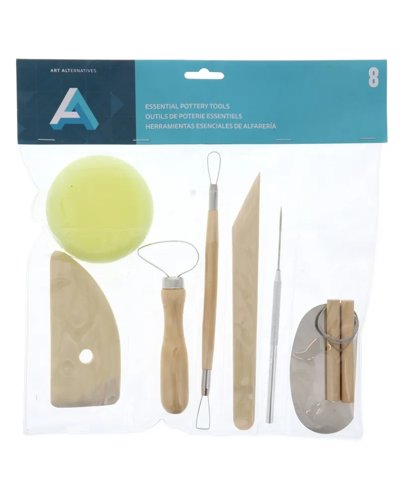 Art Alternatives Pottery Tool Kit Set, 8 Piece