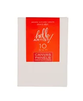 Hello Artist! 5" x 7" Canvas Panel Set, 10 Piece