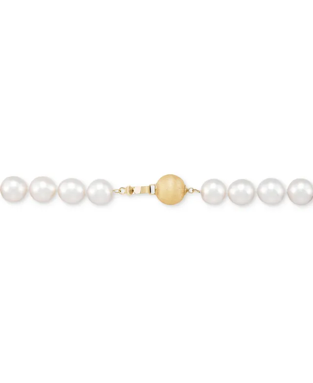 7.5-8mm Cultured Freshwater Pearl Necklace in Sterling Silver - 18 - White