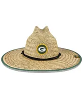 Men's Natural Green Bay Packers Nfl Training Camp Official Straw Lifeguard Hat