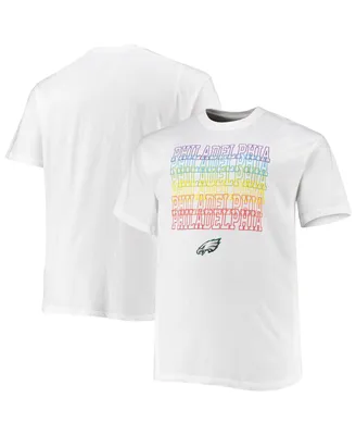 Men's Fanatics White Philadelphia Eagles Big and Tall City Pride T-shirt