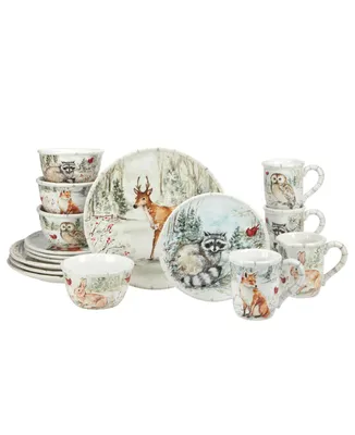 Certified International Winter's Walk 16 Piece Dinnerware Set